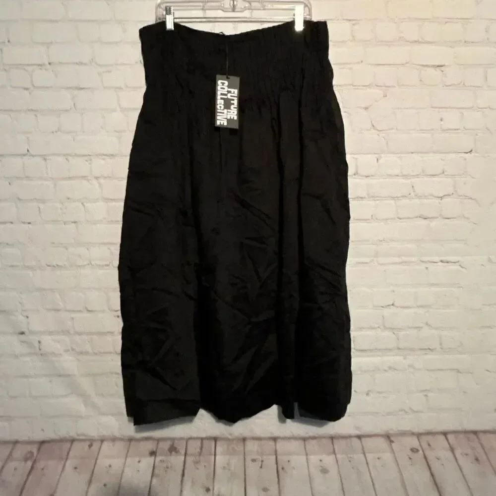 Future Collective Women’s Black Maxi Skirt Size 12